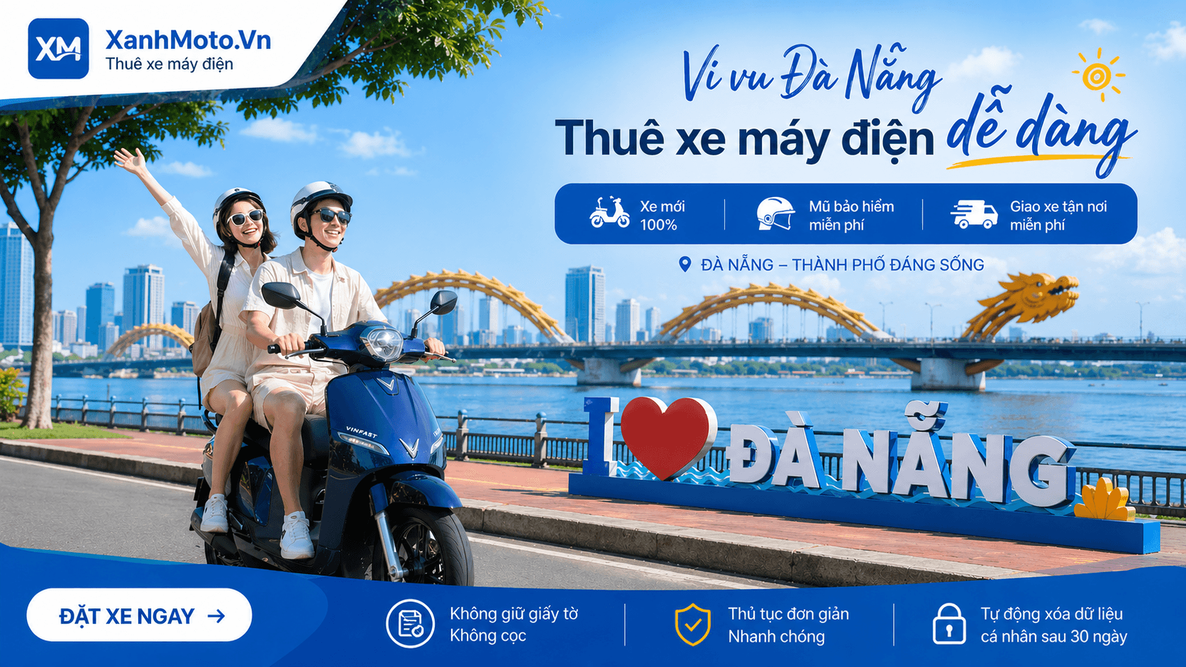 Thuê Xe Máy Điện Đà Nẵng 2026: Bảng Giá, Thủ Tục & Lộ Trình Phượt A-Z