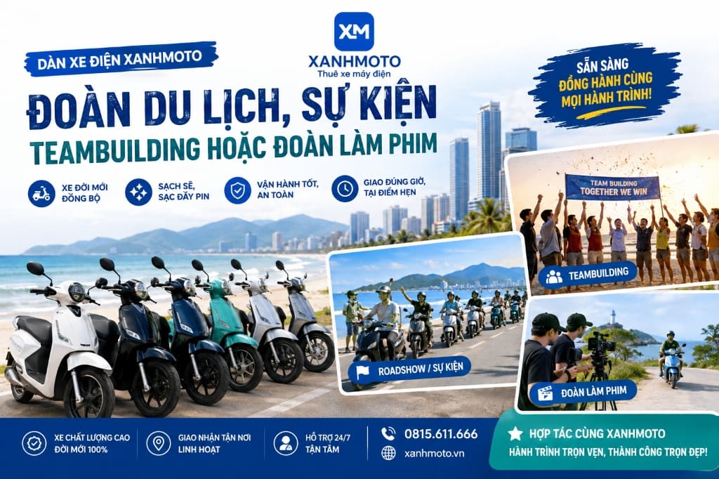 Đoàn du lịch, sự kiện teambuilding hoặc đoàn làm phim