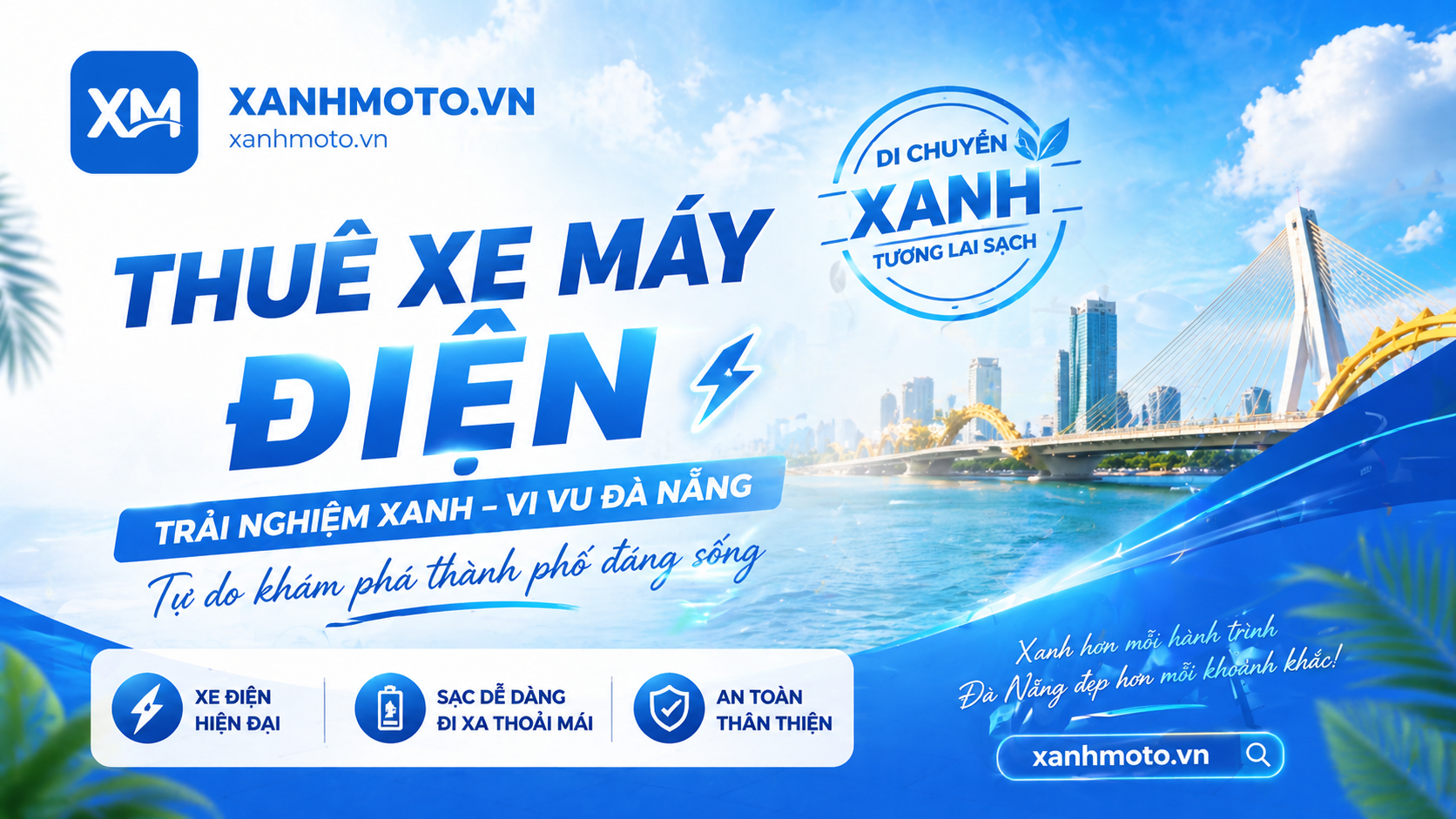 Dịch vụ cho thuê xe máy điện tại Đà Nẵng, không cọc, không giữ giấy tờ, giao xe tận nơi